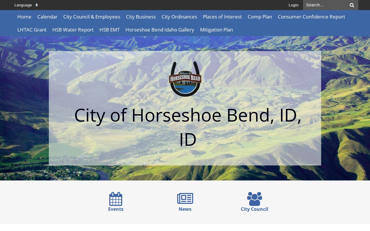 Horseshoe Bend Boise County official city source for arrest and booking records